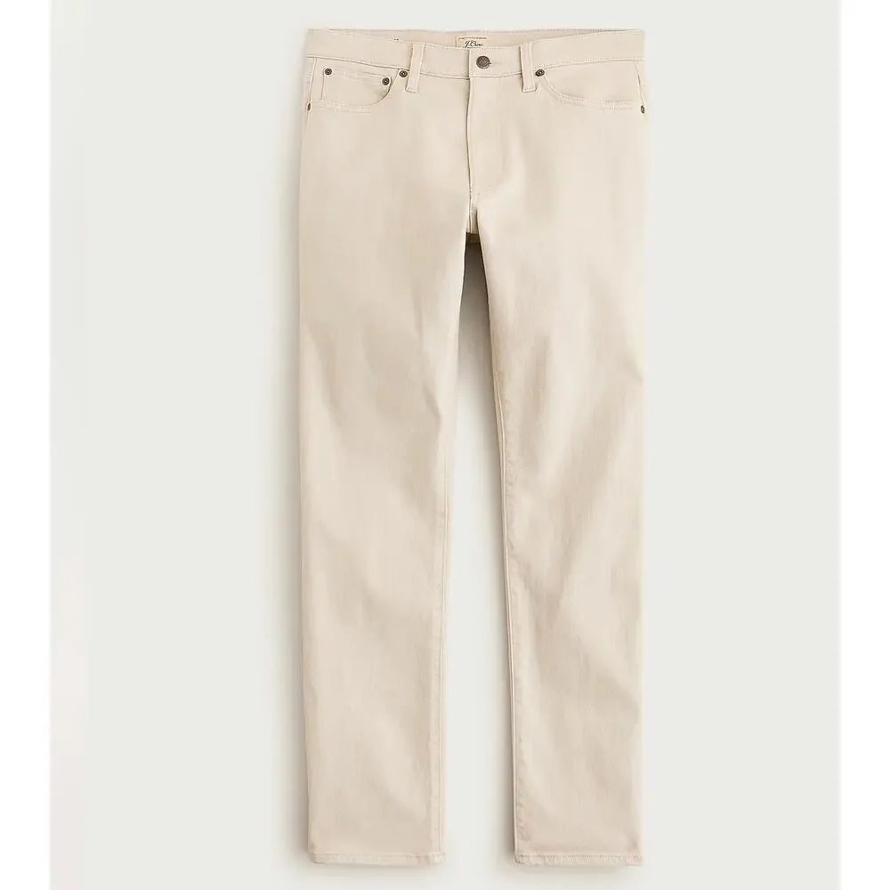 J. Crew 1040 Athletic Tapered Bergen five-pocket pant in Balsam Bark NWT 36/34